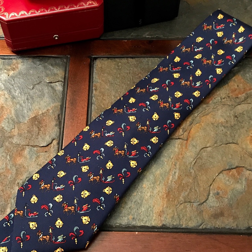 Christmas Hermes tie